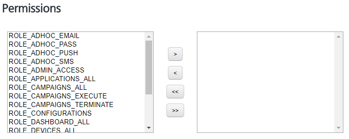 Assigning or Unassigning Permissions to a Group
