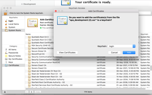 Generating an Apple Push Notification Service (APNS) Certificate