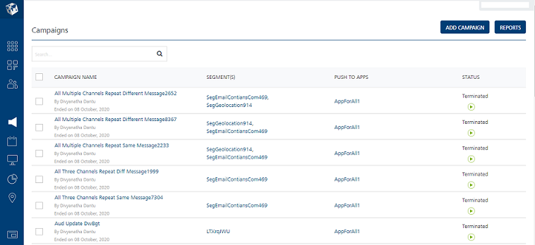 Configuring and Executing a Campaign
