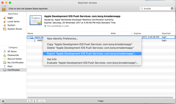 Generating an Apple Push Notification Service (APNS) Certificate